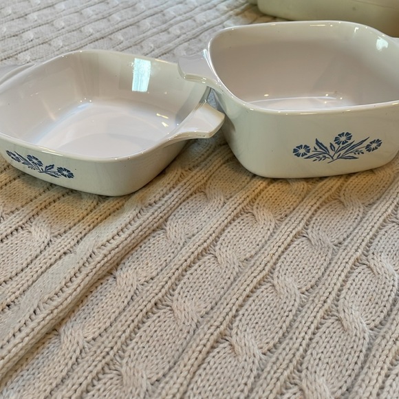 Set of 2 Corning Ware Cornflower Blue Small Casserole Dishes P-43-B & P-41. - Picture 4 of 15